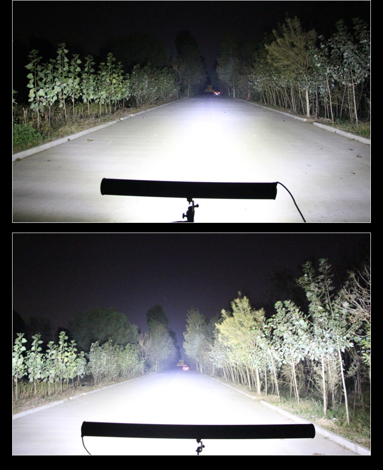Car Strip Lights Led Spotlights Grille Lights Super Bright Waterproof Truck Front Bumper Lights 12V 24V Off-Road Roof Lights Modification