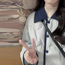 今年流行冬装羽绒棉服女2023新款小香风韩系棉袄短款夹棉外套