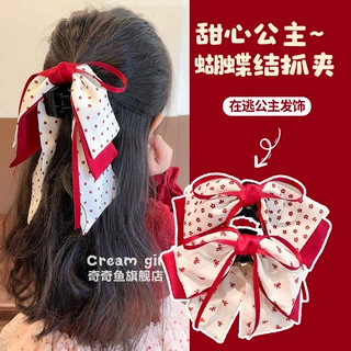 韩版儿童发饰蝴蝶结抓夹女童布艺发卡宝宝头饰2026秋季新款发夹