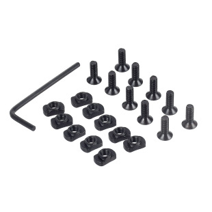 Mlok Guide Rail Upper Screw 12MM Nut Combination Matching Screw Nut Set M-lok 10pcs Per Set