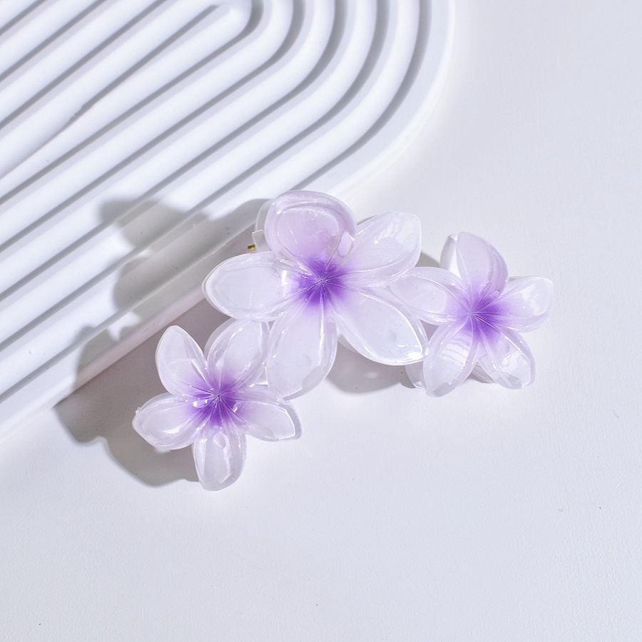 86g Weight Hair Clip, Hair Claws Hair Accessories Type 1 Piece Quantity Holiday, Daily, Selfie Occasion Plastic Material Flower, Fish, Shark, Plumeria Pattern All Seasons Season Women's Gender Cute Style Cute Women's Flower Fish Shark Plastic Hair Clip Hair Claws 20