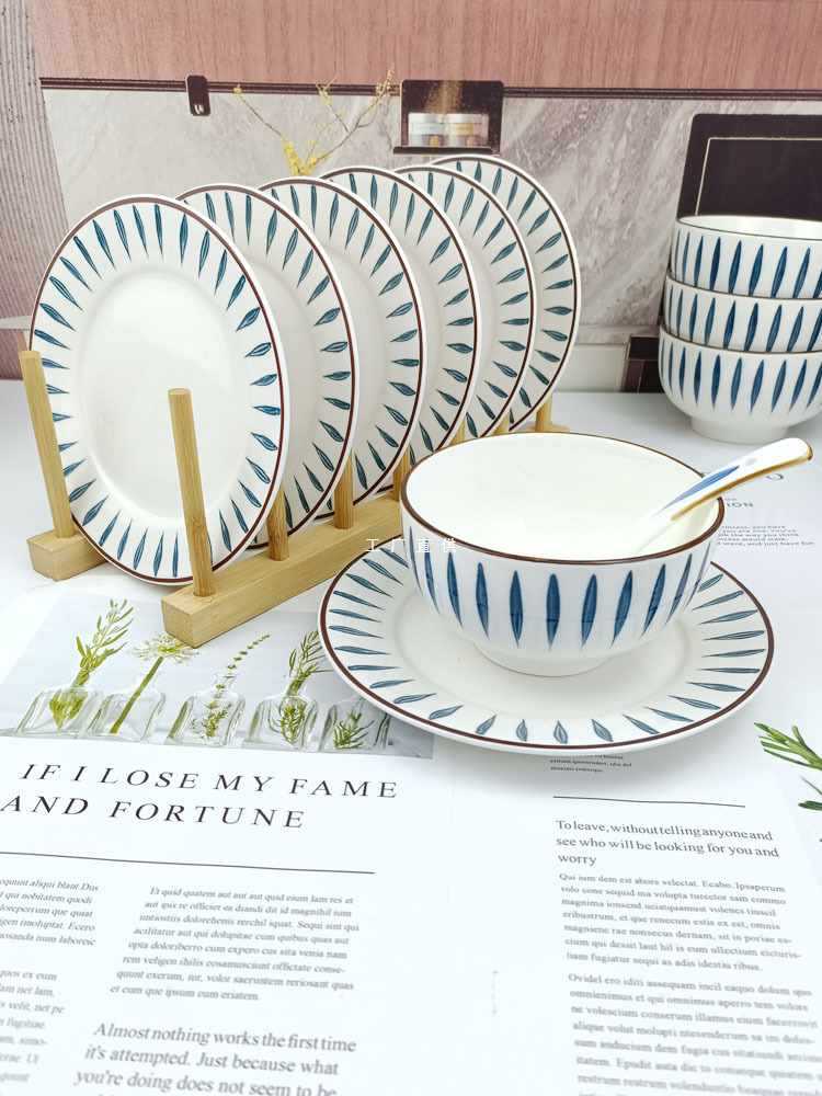 A5L Bone Plate Home Ceramic Bone Disposal Plate Lightweight 6-inch Small Plate Dish Dinner Table Bone Disposal Plate Garbage