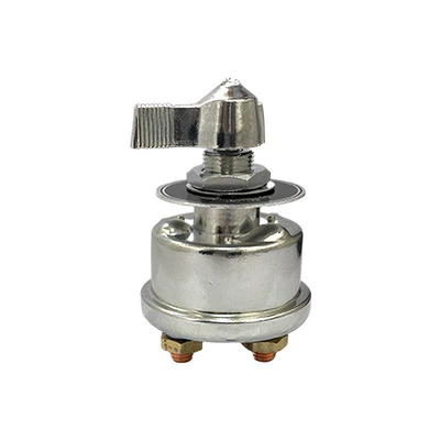 High-Current Power Supply Power-Off Switch with Metal Knob, Anti-Leakage Battery Protection Switch (Power supply, ignition system accessories) - silver-sign