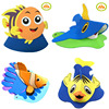 Marine children's hair accessory suitable for photo sessions, helmet, shark for kindergarten, sports hat, props, pinguin