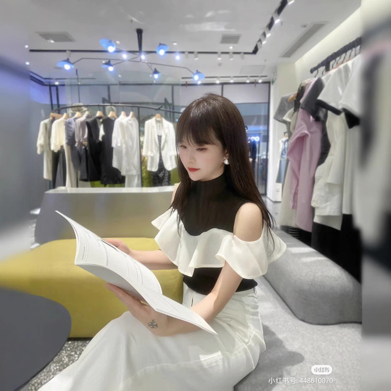 Ainuosi Wangjing Official Flagship Store 2026 Spring and Summer New Versatile Ruffled Knit Top 8157 Ainuosi Wangjing Official Flagship Store 2026 Spring and Summer New Versatile Ruffled Knit Top 8157