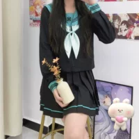【Qingli】Оригинальный униформа JK классический японский Hatsune Feng Mengmei морская форма, школьная форма
