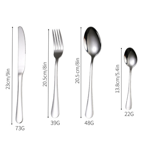 Amazon's best-selling product stainless steel tableware 24-piece set 1010 four main pieces knife, fork and spoon cross-border gift box set
