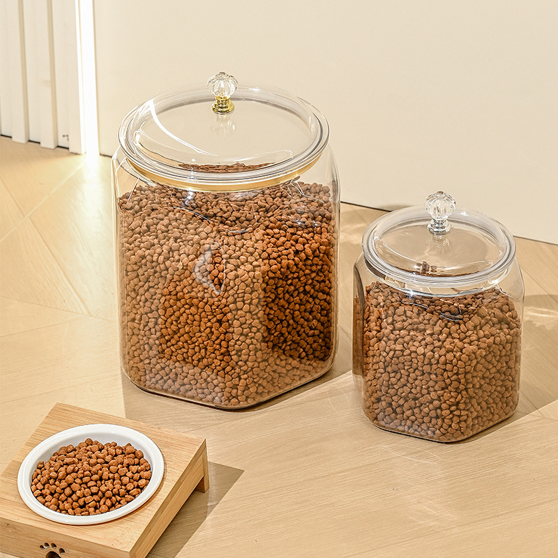 Grain Jar with Lid, Kitchen Dust-Proof Dry Goods Storage Jar, Tea Candy Food Sealed Jar, Large Capacity Canned Jar