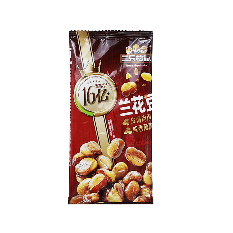 三只松鼠牛肉味兰花豆30g休闲便携零食解馋小吃干果炒货包邮