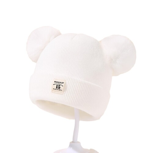 Baby Hat for Autumn and Winter, Warm and Cozy, Unisex for Boys and Girls, Winter Tire Hat for Infants, Newborns 0-12 Months, Double Layer