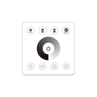 86 panel monochrome dimmer plastic 86*86 panel 5-24V full touch black white wall panel