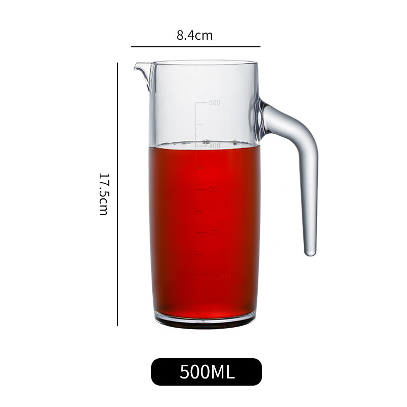Dispensador de vino acrílico, decantador de licor de plástico, jarra de vino tinto con asa y escala, venta al por mayor del fabricante para uso doméstico. image 10