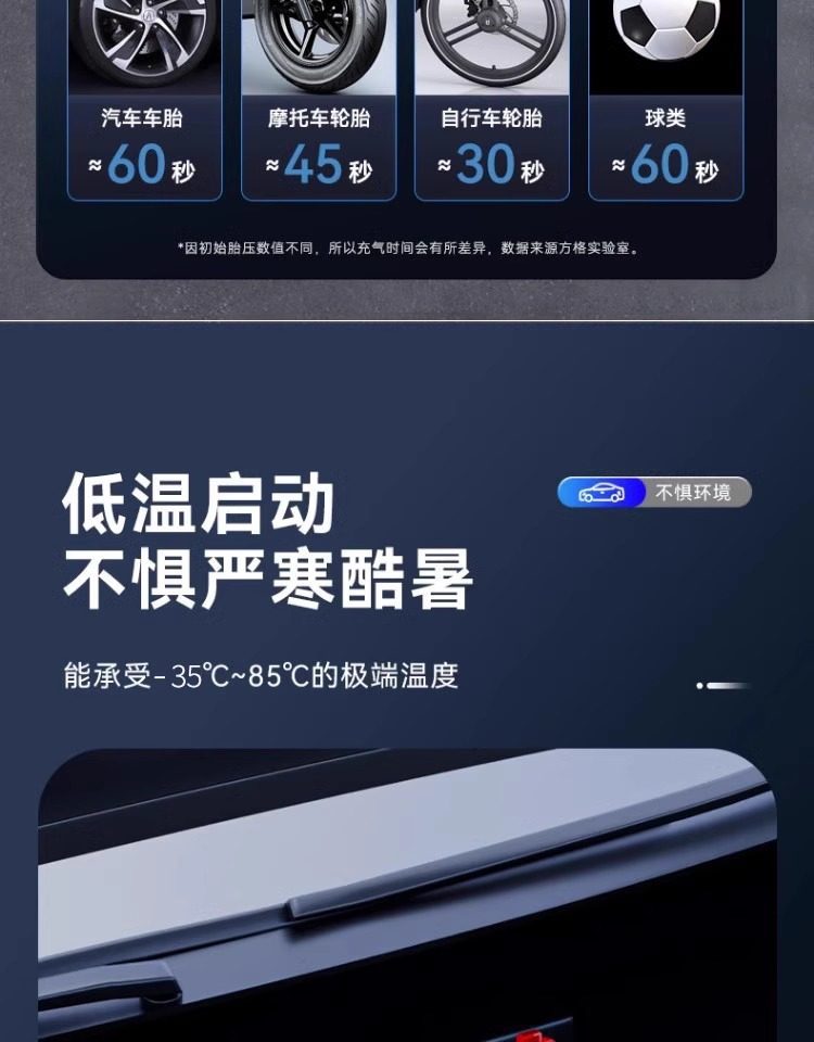 Car Air Pump Emergency Starting Power Supply All-In-One Car Digital Display High-Power Power Bank All-In-One Emergency Power Supply