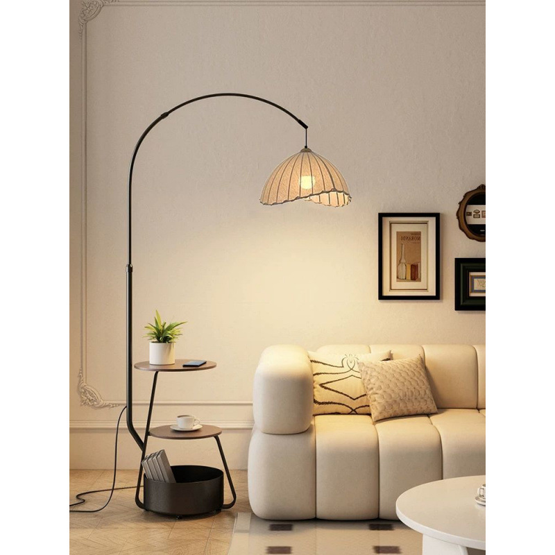 Fishing Lamp Floor Lamp Living Room Bedroom Sofa Side Table High-End French Medieval Wabi-Sabi Style Retro Atmosphere Table Lamp
