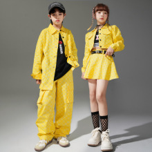 儿童街舞演出服女童t台爵士舞服装hiphop男童架子鼓嘻哈表演服潮