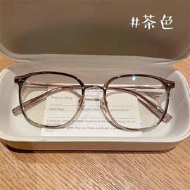 丹阳超轻方圆脸近视眼镜框架女可配度数防蓝光素颜钛眼镜架910t
