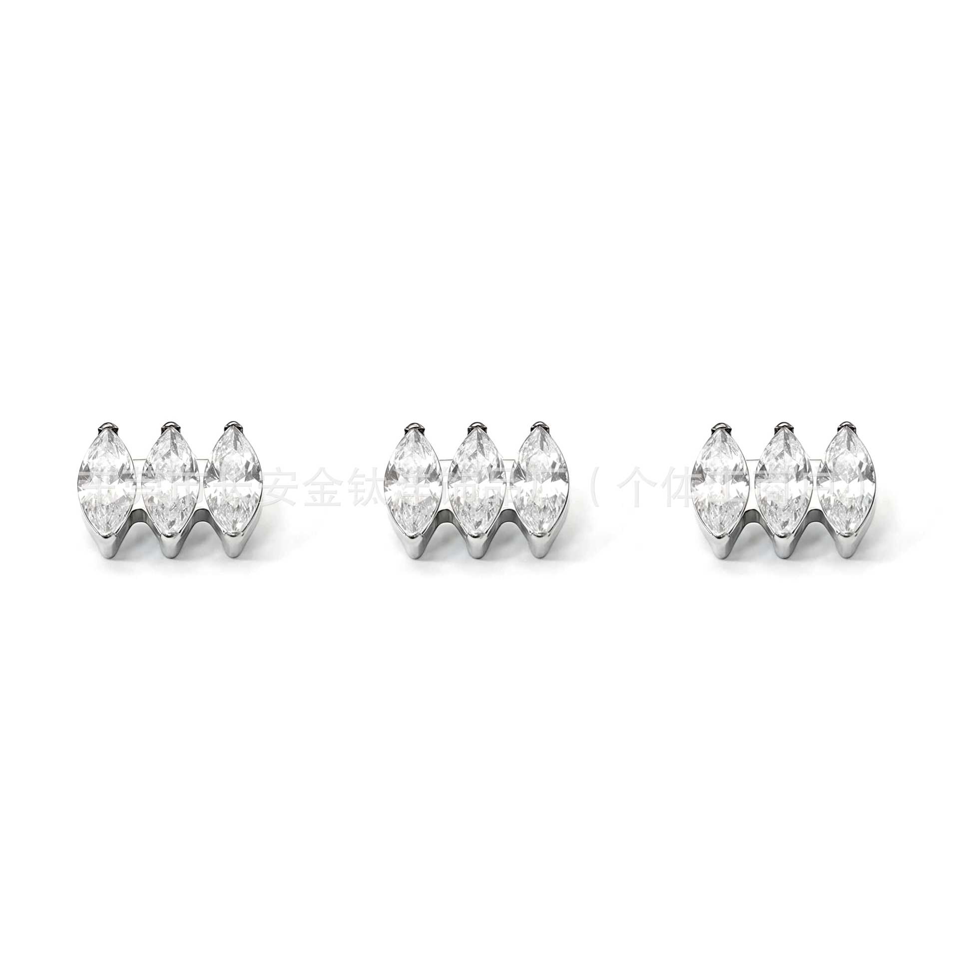 Labret piercing jewelry detail image