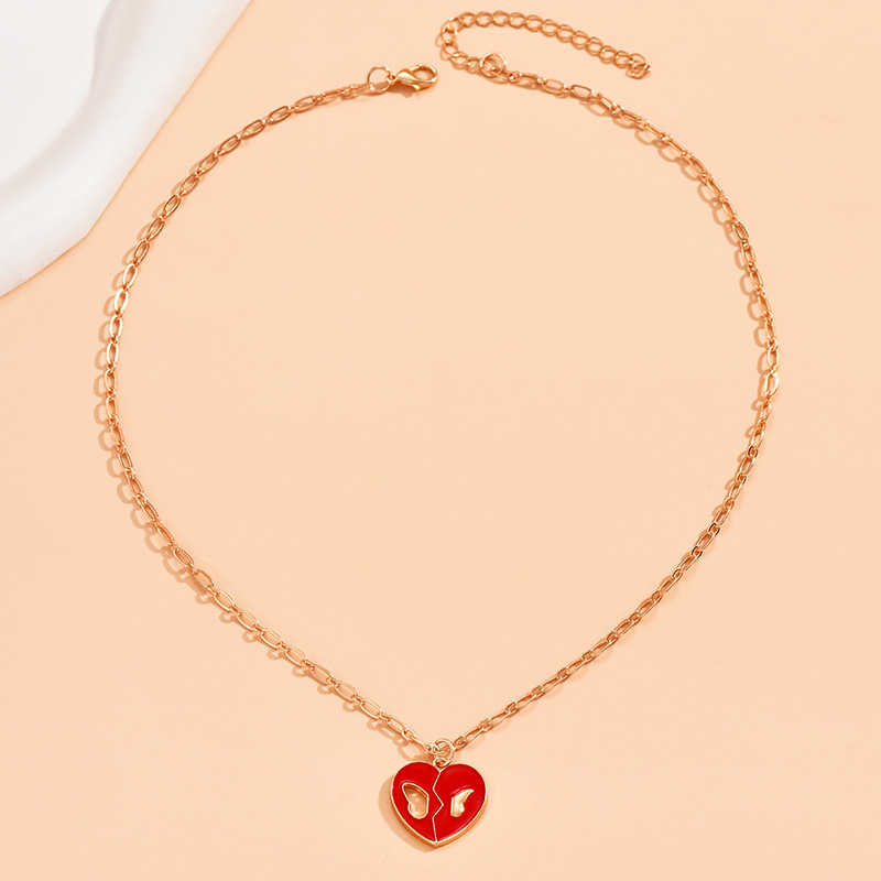 1 Piece Fashion Heart Shape Alloy Plating Womenu0027S Pendant Necklace