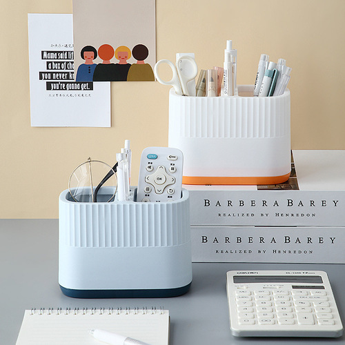 Ins style stationery creative large capacity pen holder cute new pen holder student desktop stationery storage box