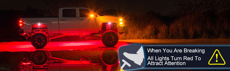 Cross-border explosions car RGB chassis light colorful app control Bluetooth chassis light LED off-road vehicle voice control music
