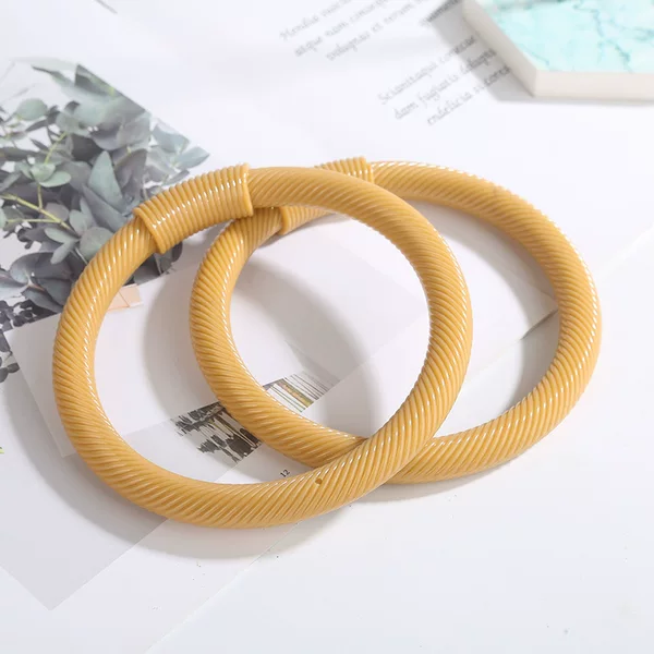 Round Handle Bamboo Joint DIY Bag Accessories Plastic Handle Rattan Handle Crafts Hand Handle Wholesale