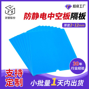 Zhejiang Customized Semi-Hole Buckle Pp Plastic Hollow Board Anti-Static Partition Board Box Partition Corrugated Board Wantong Board
