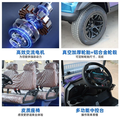 Electric Golf Cart Off-Road Elektrikli qolf avtomobilləri