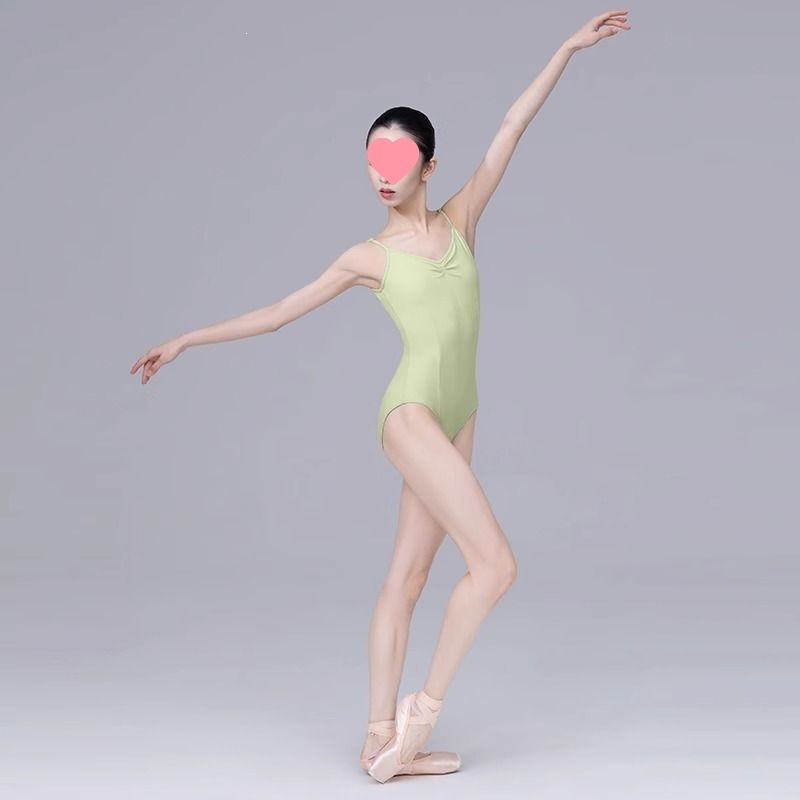 Adjustable Dance Gymnastics Leotard for Women, Ballet Practice Outfit, Camisole One-Piece Leotard, Training Leotard, Basic Training and Art Exam Body Suit