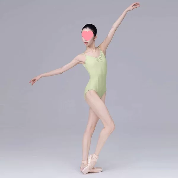 Adjustable Dance Gymnastics Leotard for Women, Ballet Practice Outfit, Camisole One-Piece Leotard, Training Leotard, Basic Training and Art Exam Body Suit