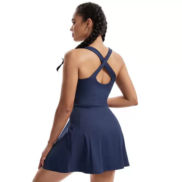 B 34494 Breathable Yoga Tennis Dance Dress Breathable sports dress