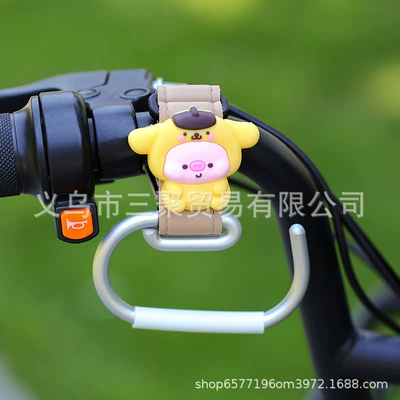 Other Electric Vehicle Accessories | Bicycle Accessories, No-Drill Helmet Lock - r-style-coffee-belt-yellow-dudu