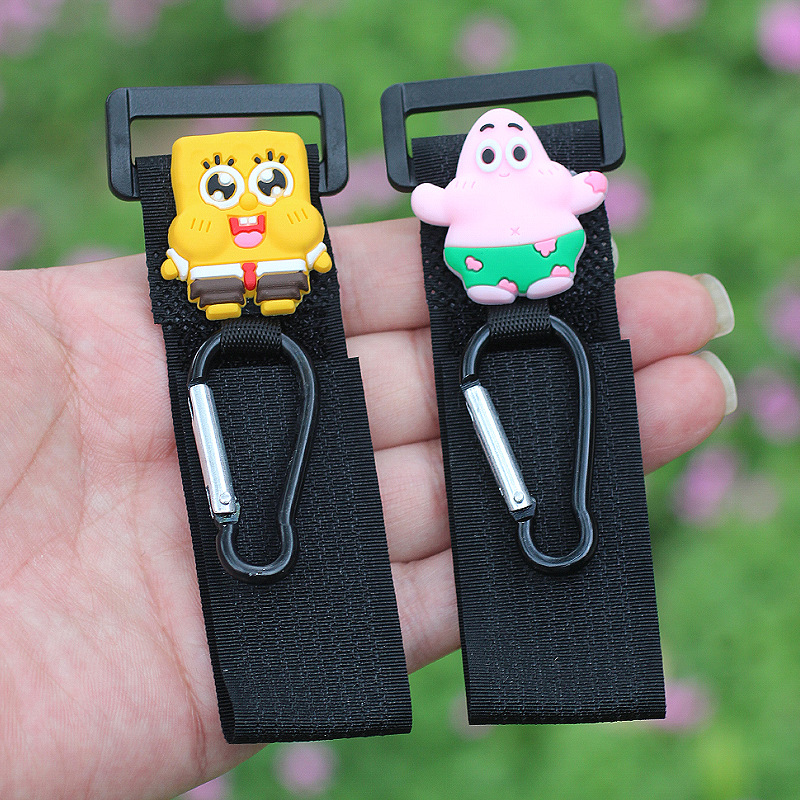 Cerradura de gancho de coche eléctrico frontal universal sin perforación lindo de dibujos animados multifunción bicicleta bolsa colgante de objeto pesado