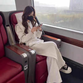 秋季高级感运动服套装女气质宽松假两件连帽卫衣时尚阔腿裤两件套