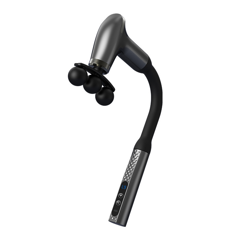 Codo transfronterizo pistola de fascia hombro masaje de cuello masaje cervical nuevo fabricante de pistola de gancho de mango largo al por mayor mano image 6