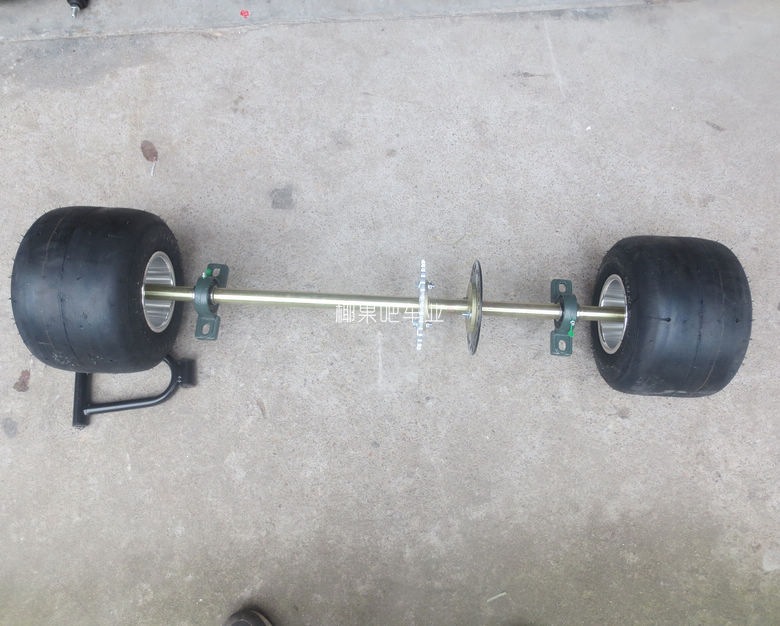 Go-kart accessories: Modified drift car rear axle 1m with 11X 7.1-5inch tire hub and bearing housing