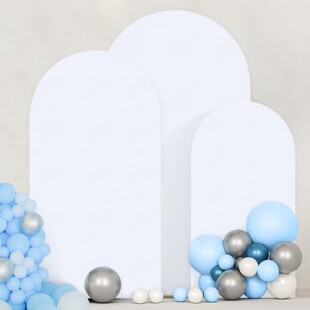 Cross-Border Must-Have Popular Ins Style Background Cloth Pure White Wedding Venue Decoration Background Cloth Manufacturer Wholesale