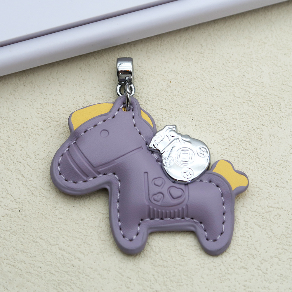 Creative keychain, cartoon pony, pendant