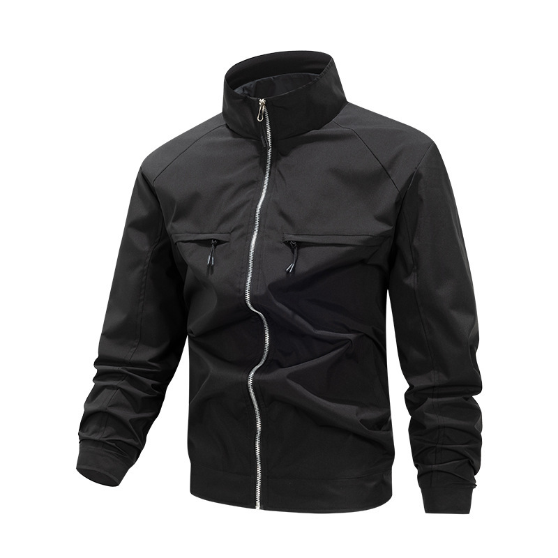 Men's Jacket Workwear Flight Suit Simple Top Cross-Border Sports Casual Soft Shell Windproof Outdoor Lightweight Men's Jacket