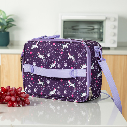  Amazon New American Crossbody Children's Cartoon Lunch Bag Oxford Cloth Colorful Student Insulated Bag