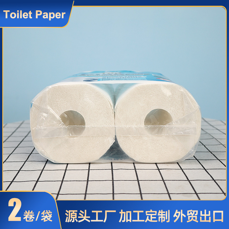 Fábrica al por mayor comercio exterior exportación papel higiénico rollo de papel pulpa de madera nativa papel higiénico papel toilet papel con núcleo rollo