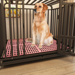 犬ケージプレート猫ケージペットケージ専用フロアマットメッシュプレートプラスチック犬マット底部カード防止足
