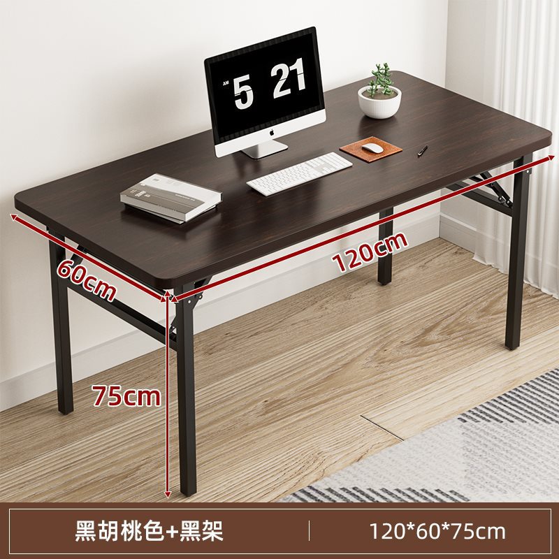 Mesa de escritorio plegable mesa de estudio de escritorio de escritorio de estudiantes de oficina en el hogar tabla pequeña tabla rectangular alquiler simple