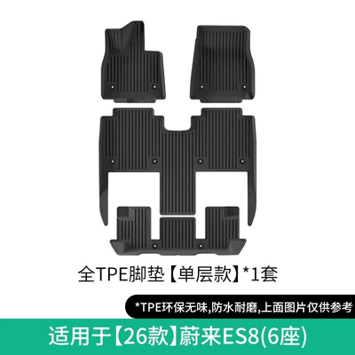 Trunk Mats Seat Back Cushions: Modelə uyğun ayaqaltı - 26-models-of-nio-es8-single-layer-floor-mats-six-seats-w250011398