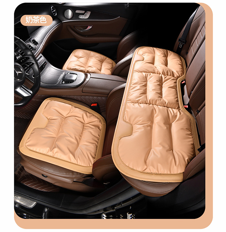 Car winter seat cushion three-piece main driver's seat single-piece rear seat cushion four seasons universal suit car supplies