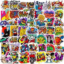 50片酷炫涂鸦贴纸 新款嘻哈迷幻贴纸笔记本手机壳自行车装饰贴画