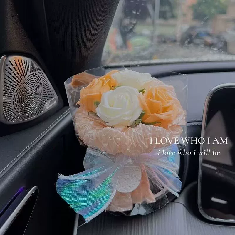 Украшение автомобиля букет легкий роскошный высококачественный автомобильный воздушный выход украшение девушка ароматерапия аромат стойкий легкий аромат