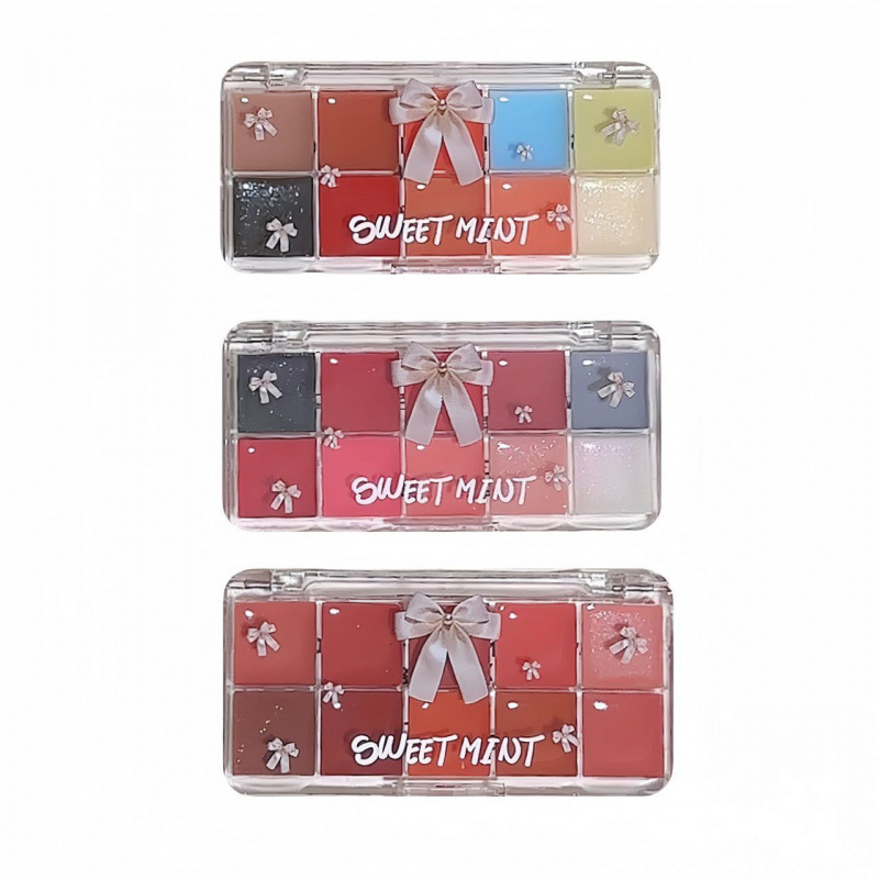 SWEET MINT 10色リップゼリープレート ウォーターライトミラー ぷっくり唇がカップにつきにくい 学生パーティー お手頃口紅|undefined