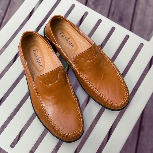 Men's Spring and Summer Breathable, Versatile, Thin Bean Pod Shoes, Loafers, Soft Sole, One-Piece Casual Shoes