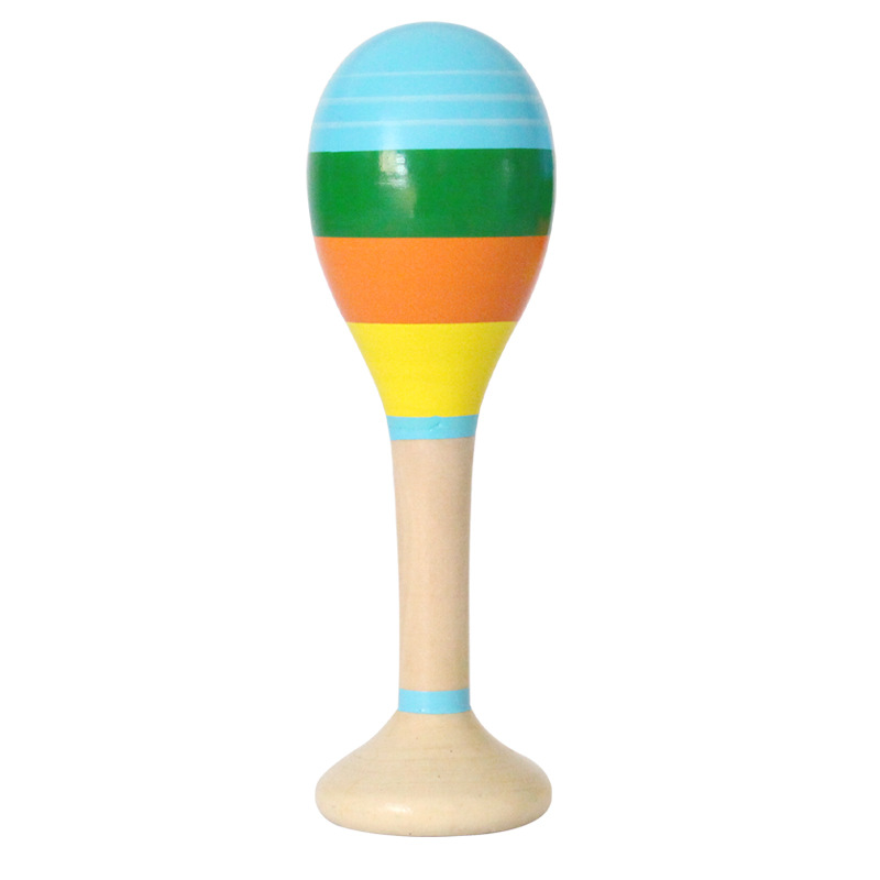 Martillo de arena niño educación temprana Música toda la madera sólida agarre de madera formación bebé fuente de juguete fabricante Orff Bola de arena