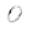 Wavy one size brand glossy ring, Korean style